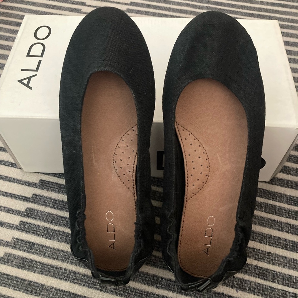 ALDO Black Flats | Size 38 EU / 7.5 US | New with Box